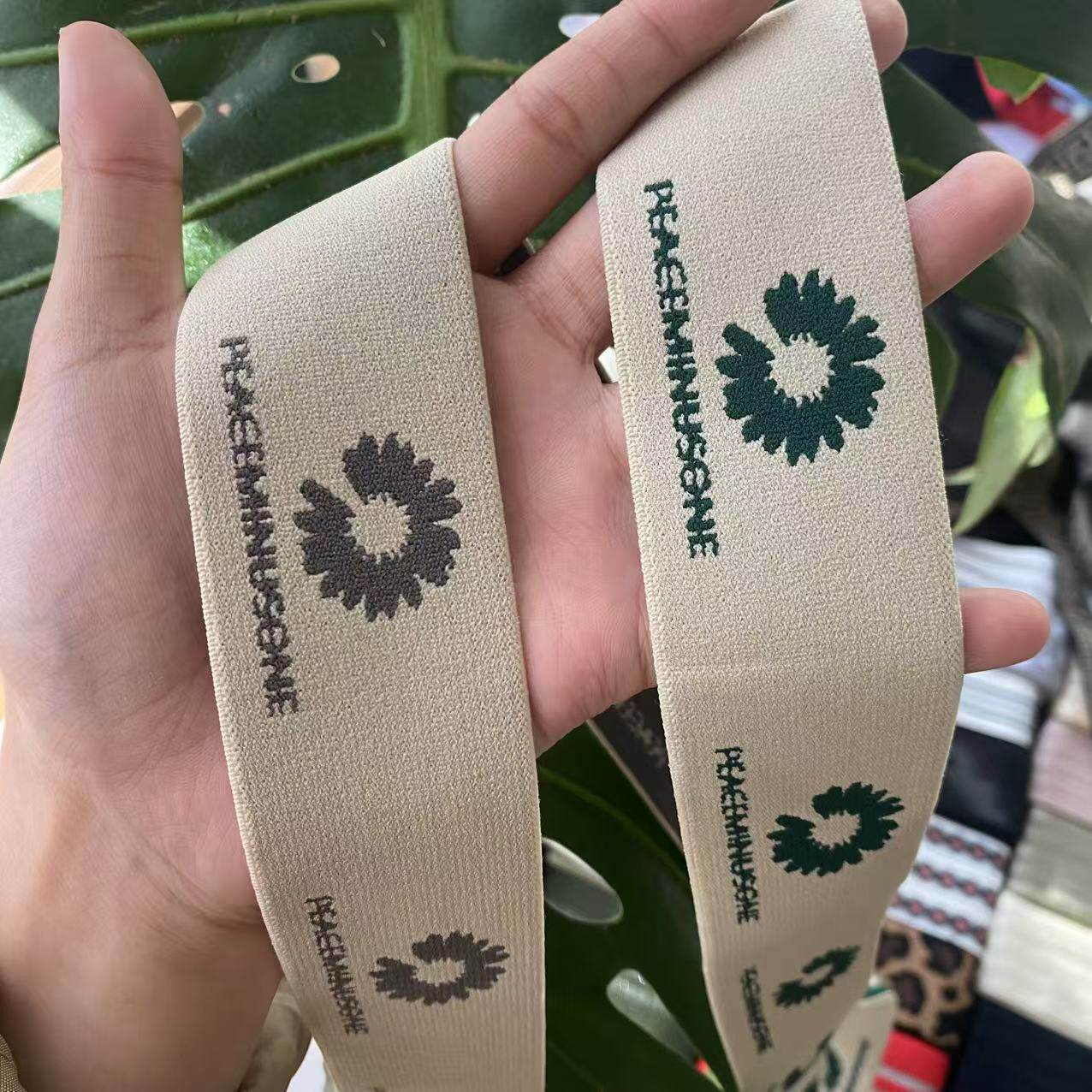 竖弹松紧小菊花缝纫裤头图片