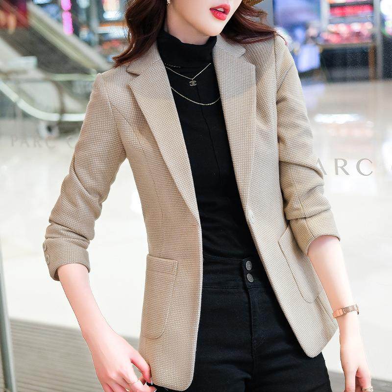 外AL-65509女装士西套时尚休闲格子小西服女修身通勤小个子感长上,女装/女士精品,西装,淘宝优惠券,粉丝福利购,淘宝优惠卷