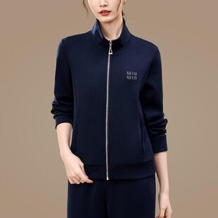 秋季外套袖时女新款连帽长衣卫秋款上衣女时尚洋9645927气髦单