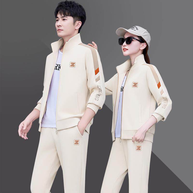 情侣运动装套男春秋韩版男女82584766休闲动运服早秋跑步时服尚女