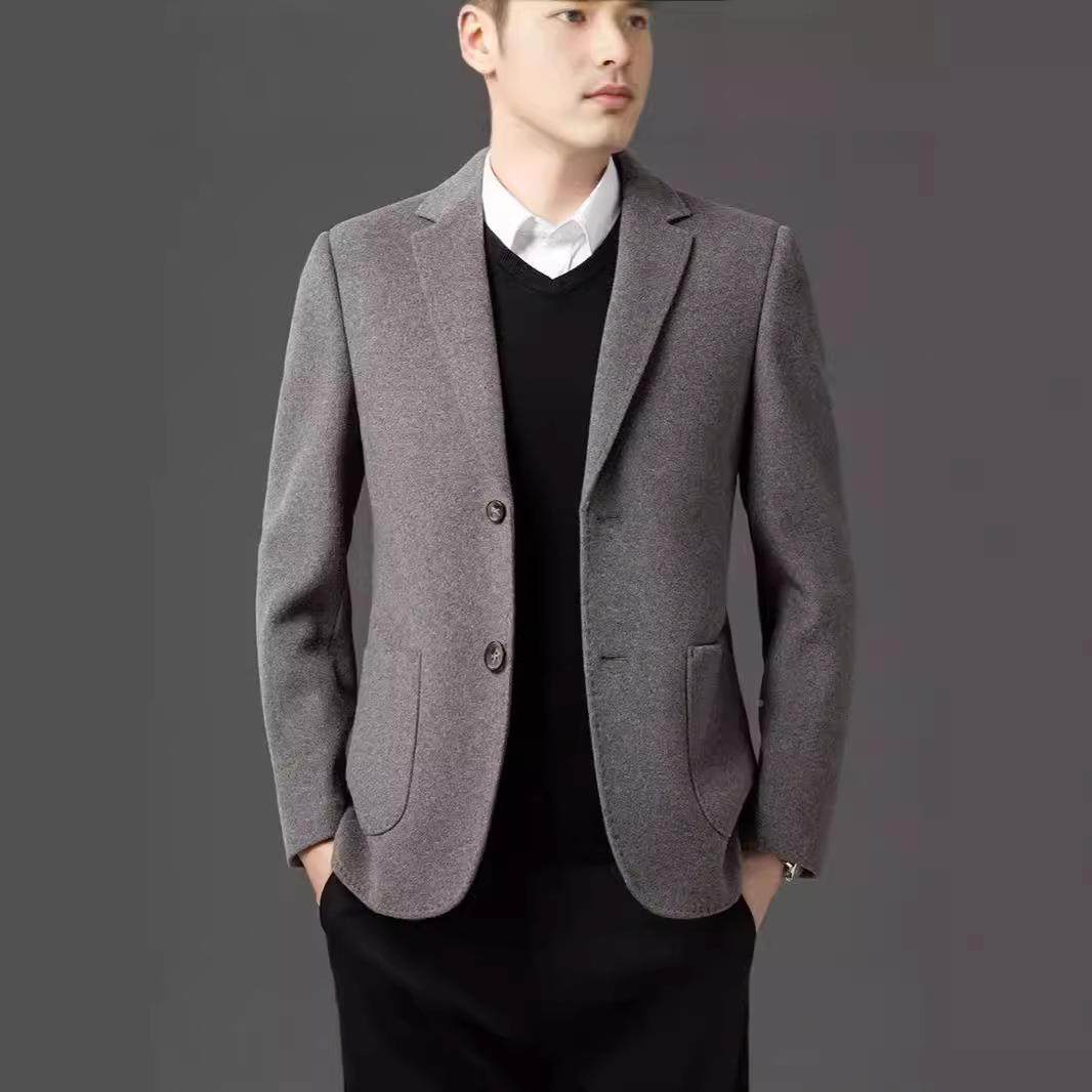秋冬羊毛衣大男Y6802-PP胆士时尚西装领单排扣羽绒内休毛呢商务闲,男装,休闲西服,淘宝优惠券,粉丝福利购,淘宝优惠卷