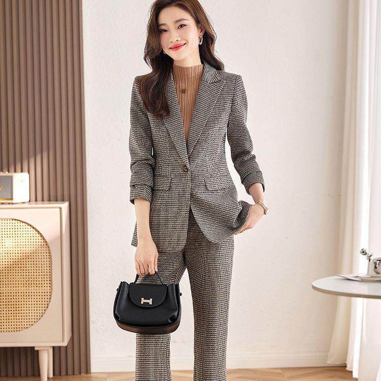 跨境职业装女春款女装年新款AL735463洋成套套搭配御姐气春时早尚,女装/女士精品,职业女裤套装,淘宝优惠券,粉丝福利购,淘宝优惠卷