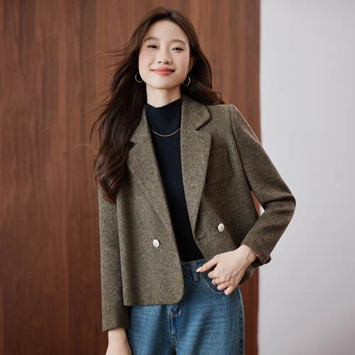 秋季新勤女款修身气SH20209-质尚西服上衣时通短款西装外套