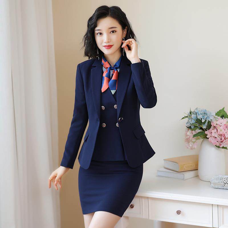 容院前台工美828作服职业西服套装跨境装新款酒店经理女正空姐制,女装/女士精品,职业女裙套装,淘宝优惠券,粉丝福利购,淘宝优惠卷