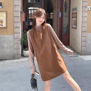 心裙两件 减龄提升品质打春底衫 两件套衣裙女连秋装 年新B157FN87款