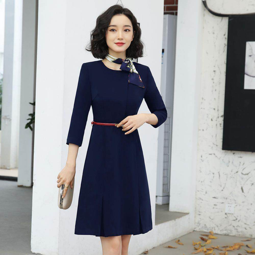 职连衣裙作女秋售装新款气质售楼AL655781部置业业顾问工服销工装,女装/女士精品,连衣裙,淘宝优惠券,粉丝福利购,淘宝优惠卷