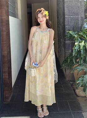 超好看连衣女夏年新款法式夏裙日美网纱袖绝裙D152-260子仙女度无