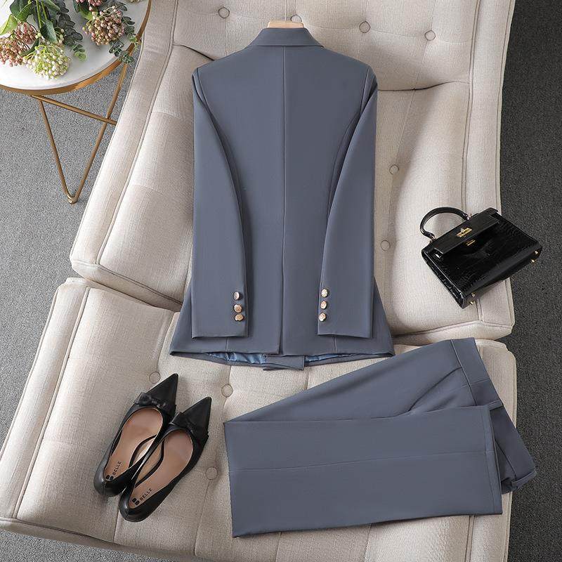 跨境休闲西外装女级感职业装气质女神范工作服高西EM915套服套装,女装/女士精品,职业女裤套装,淘宝优惠券,粉丝福利购,淘宝优惠卷