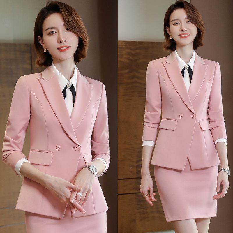 时尚龄长减袖西装职AL774858业女裙套装秋春气质神女范养生馆美容,女装/女士精品,职业女裙套装,淘宝优惠券,粉丝福利购,淘宝优惠卷