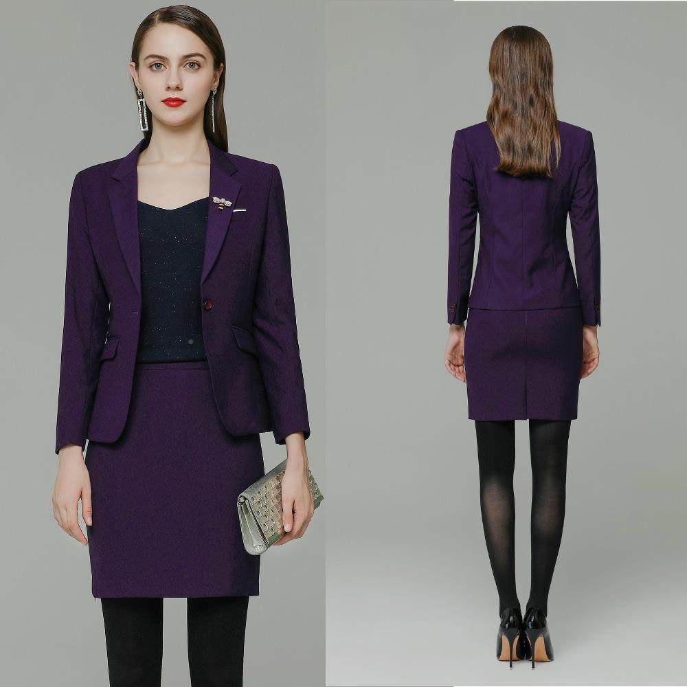 高品质装套装紫男女款同职业612装职套装女酒店前台西化妆师工作,女装/女士精品,职业女裙套装,淘宝优惠券,粉丝福利购,淘宝优惠卷