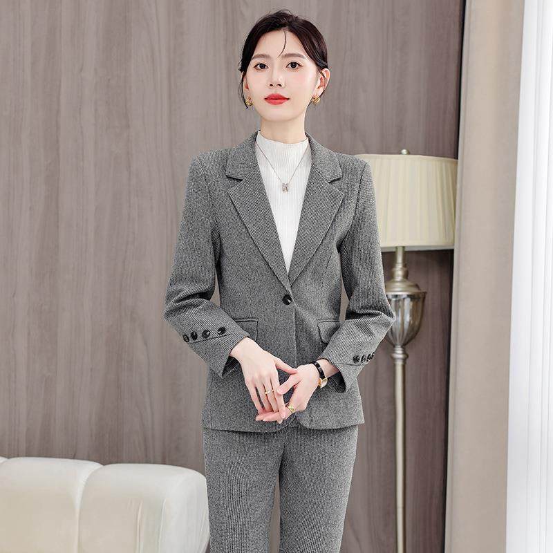 款高品质女ALGJZ160燕尾、服套装式商务办公夹克新、两件套裤子、,女装/女士精品,时尚套装,淘宝优惠券,粉丝福利购,淘宝优惠卷