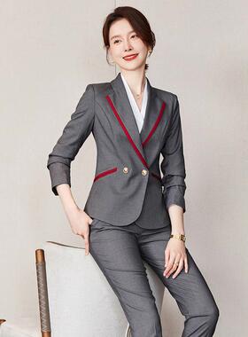 职业酒店前台工作装餐饮服务员业工装空作职装套AL731951装售楼姐