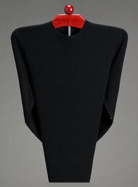 秋冬绒装49028-B+羊衫青中休年男士圆领毛闲毛衣厚款打底针织羊衫