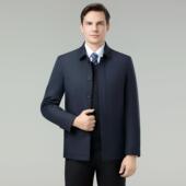 扣棉子5012 NN款 中年务男士 冬季 棉翻领轻薄袄衣爸爸装 加厚商免烫