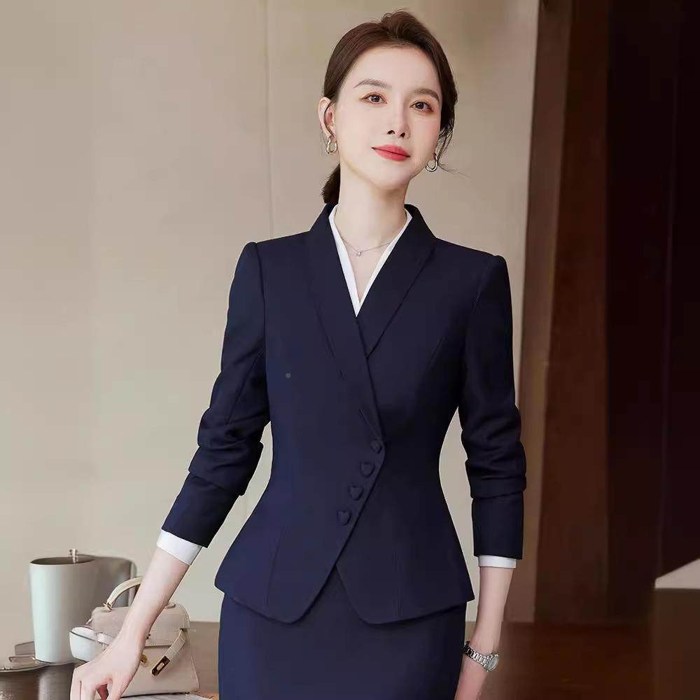 杏色西装套装女秋酒店美院珠宝店前台待AL768652职接业气春质容工,女装/女士精品,职业女裤套装,淘宝优惠券,粉丝福利购,淘宝优惠卷