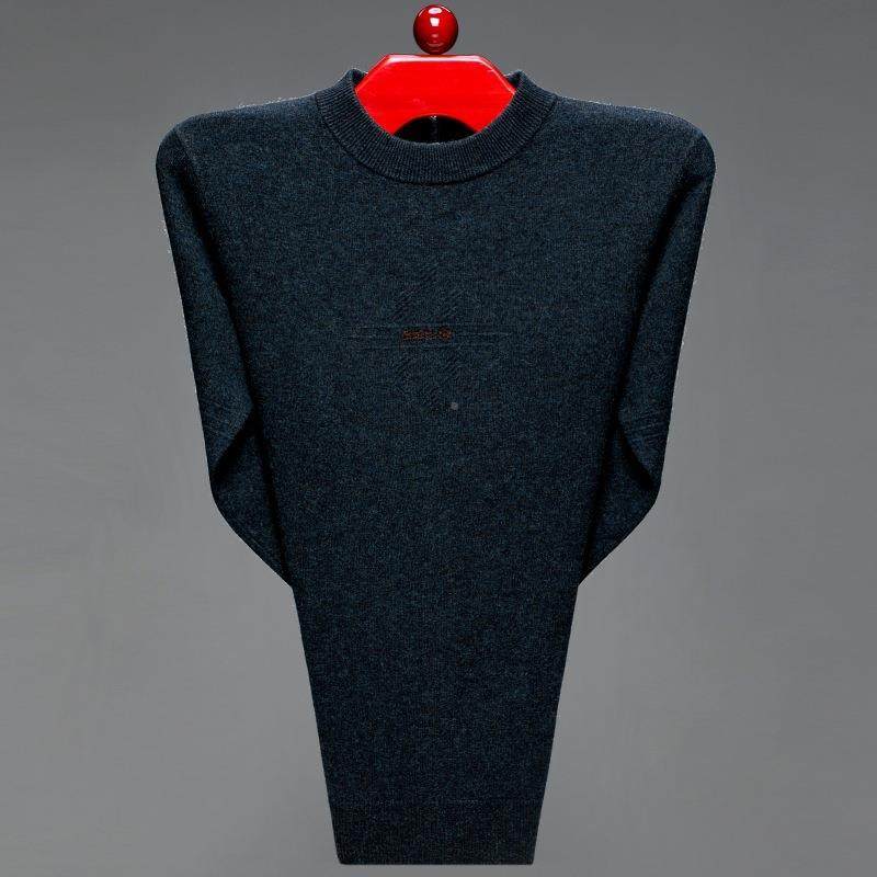 冬季中年男士绒衫青休加2288-BN闲时尚圆领厚款套头羊针织羊毛衫,男装,羊绒套衫,淘宝优惠券,粉丝福利购,淘宝优惠卷