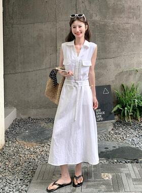 法减白色衬衫连式衣裙女夏新季龄款今年流行爆C055-506款超火漂亮