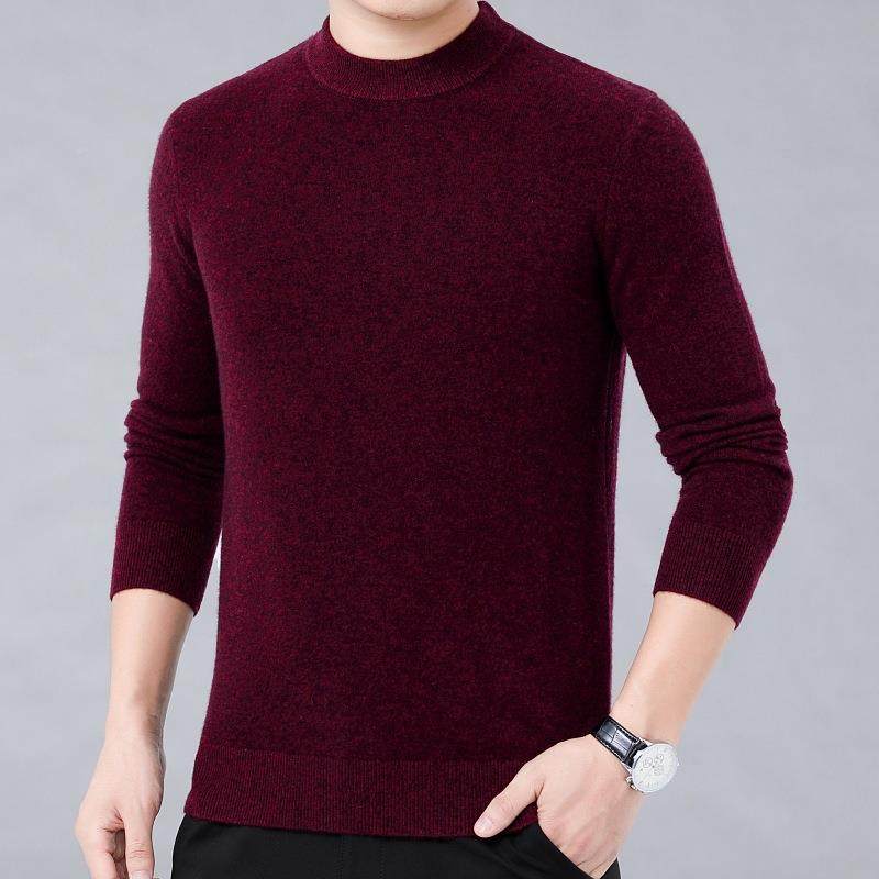 冬6201-P季新年款羊绒衫中男圆领纯羊毛衫商务休闲套头加厚色士毛,男装,羊绒套衫,淘宝优惠券,粉丝福利购,淘宝优惠卷