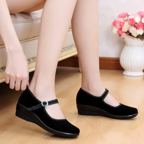 Рабочая обувь на платформе, слипоны, туфли