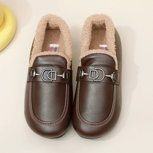 Демисезонная флисовая удерживающая тепло обувь для матери для отдыха