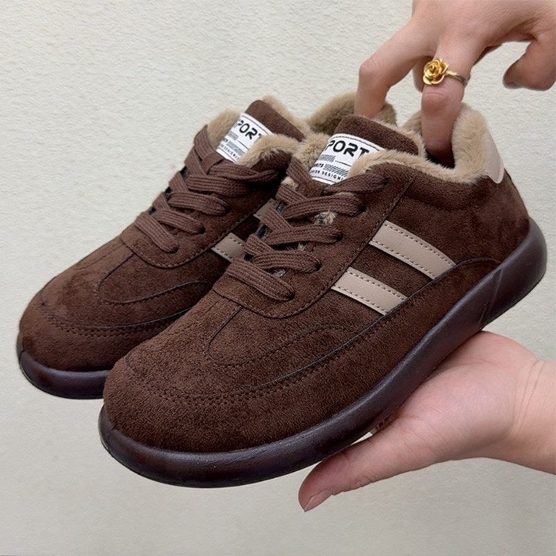 德训鞋女2025冬季新款阿甘鞋加绒加厚板鞋保暖防滑毛毛鞋休闲棉鞋,女鞋,棉鞋,淘宝优惠券,粉丝福利购,淘宝优惠卷