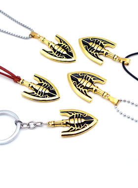 虫箭挂件JOJO的奇妙冒险 石之海替身觉醒金色箭头钥匙扣挂件项链