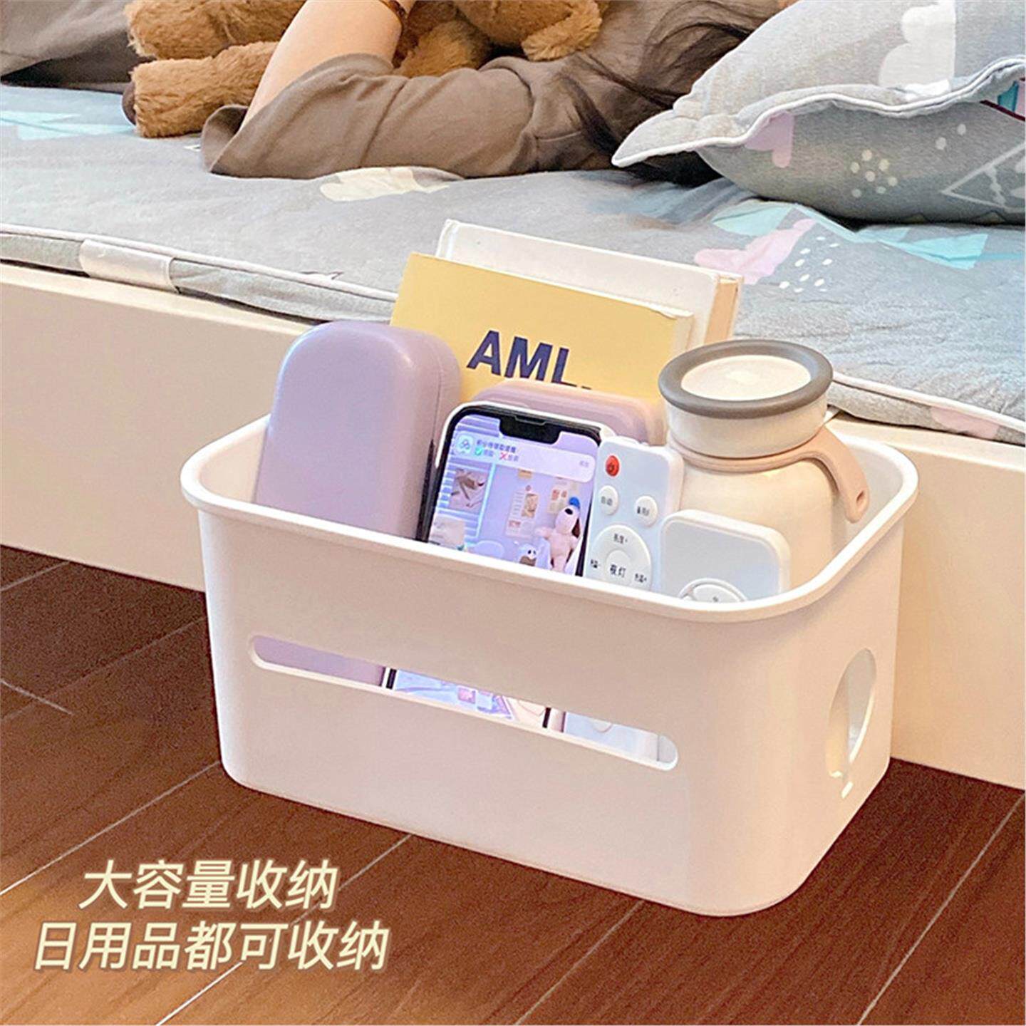 卧室床上置物架床头放宿舍上下铺收纳神器床边挂篮置物收纳盒
