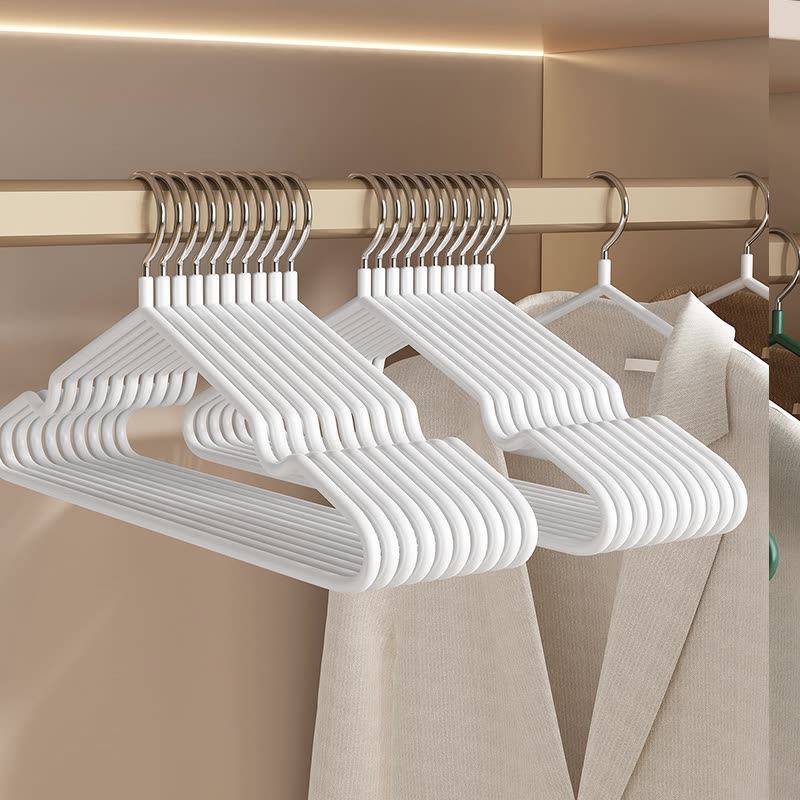 防滑衣架特粗成人衣架浸塑家用简约无痕宿舍学生衣架晾衣架-3