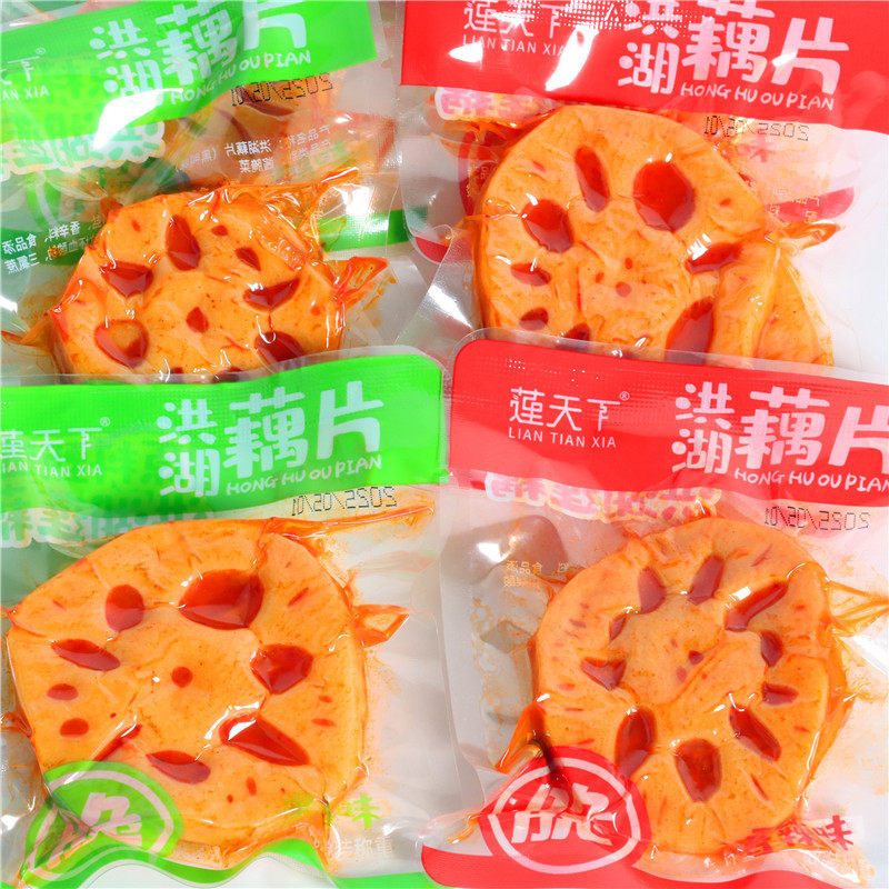 山姆超市代购莲天下洪湖藕片散称独立包装香辣味卤味莲藕解馋即食
