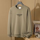 320g重磅卫衣男加绒加厚打底衫 秋冬保暖套头无帽宽松圆领长袖 t恤