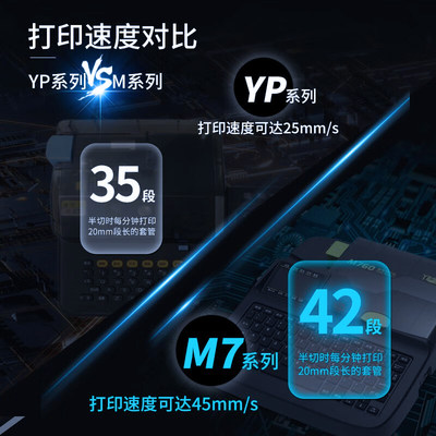 M760号码管打印机线号打印机线标PVC套管线号管热缩管线号机全自