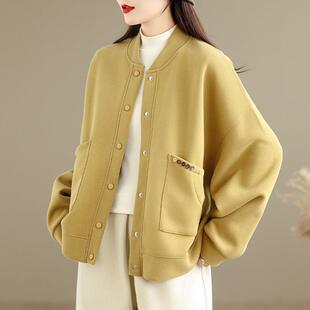 山东即墨卫衣棒球服外套女2025秋冬新款流行爆款妈妈高端洋气上衣