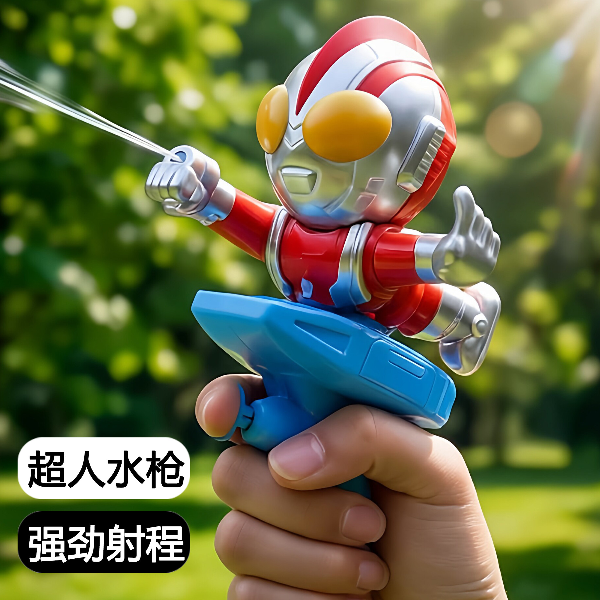 儿童迷你小号奥特超人喷水枪儿童宝宝小孩玩具男女曼呲滋水网红