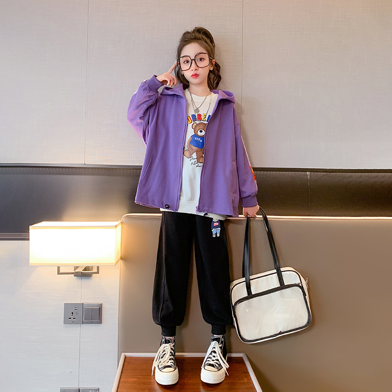 女童外套秋装儿童洋气春秋开衫