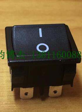 电源开关RLEIL翘板开关4脚2档黑色方形船型开关RL3-2