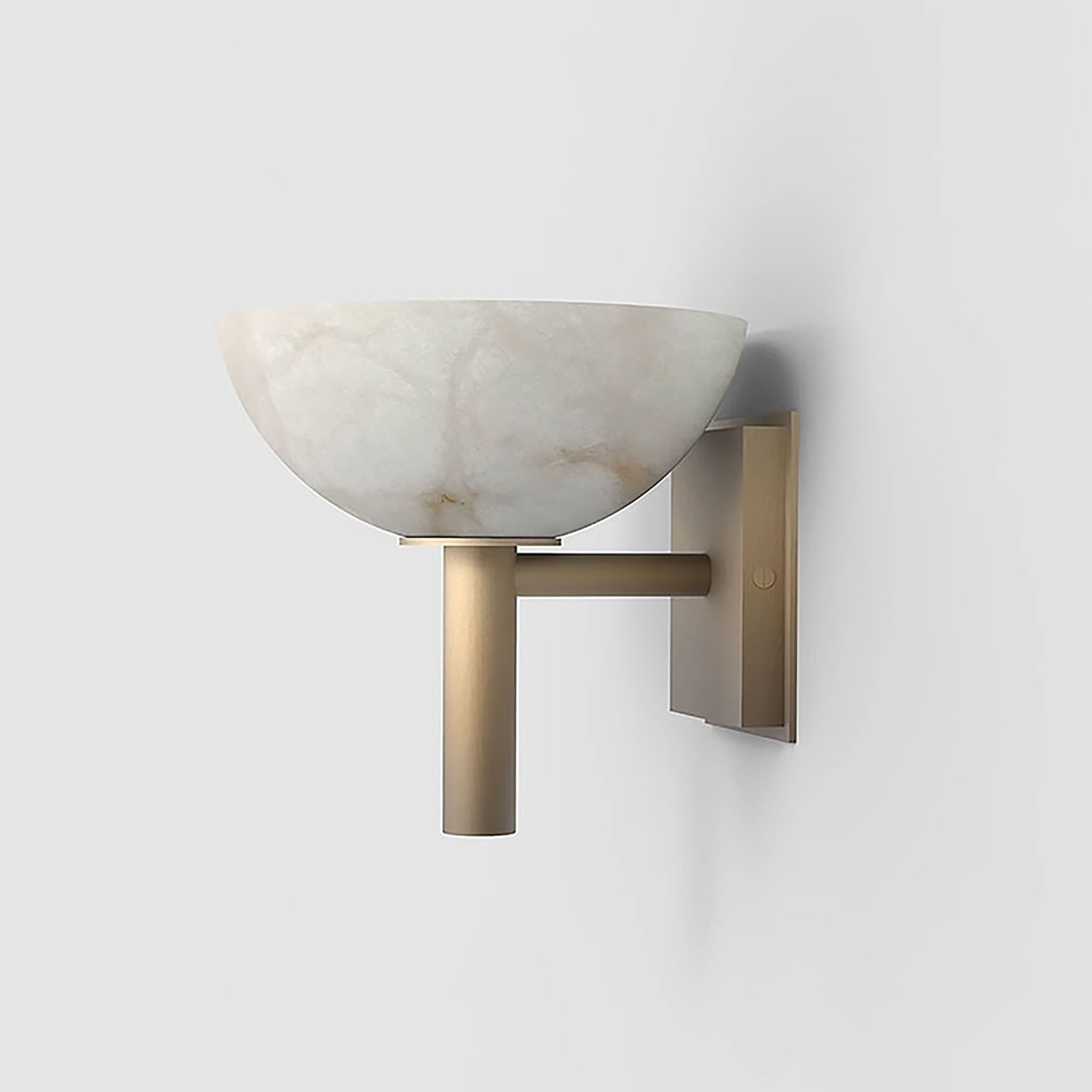 西班牙云石全銅圓形壁燈