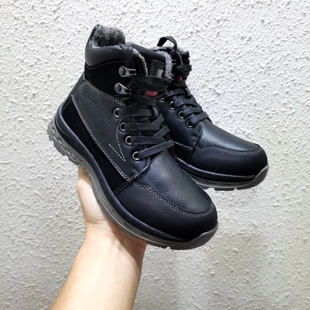 35码广州产出口俄罗斯男女童雪地靴毛靴防滑保暖童靴适合秋冬天穿