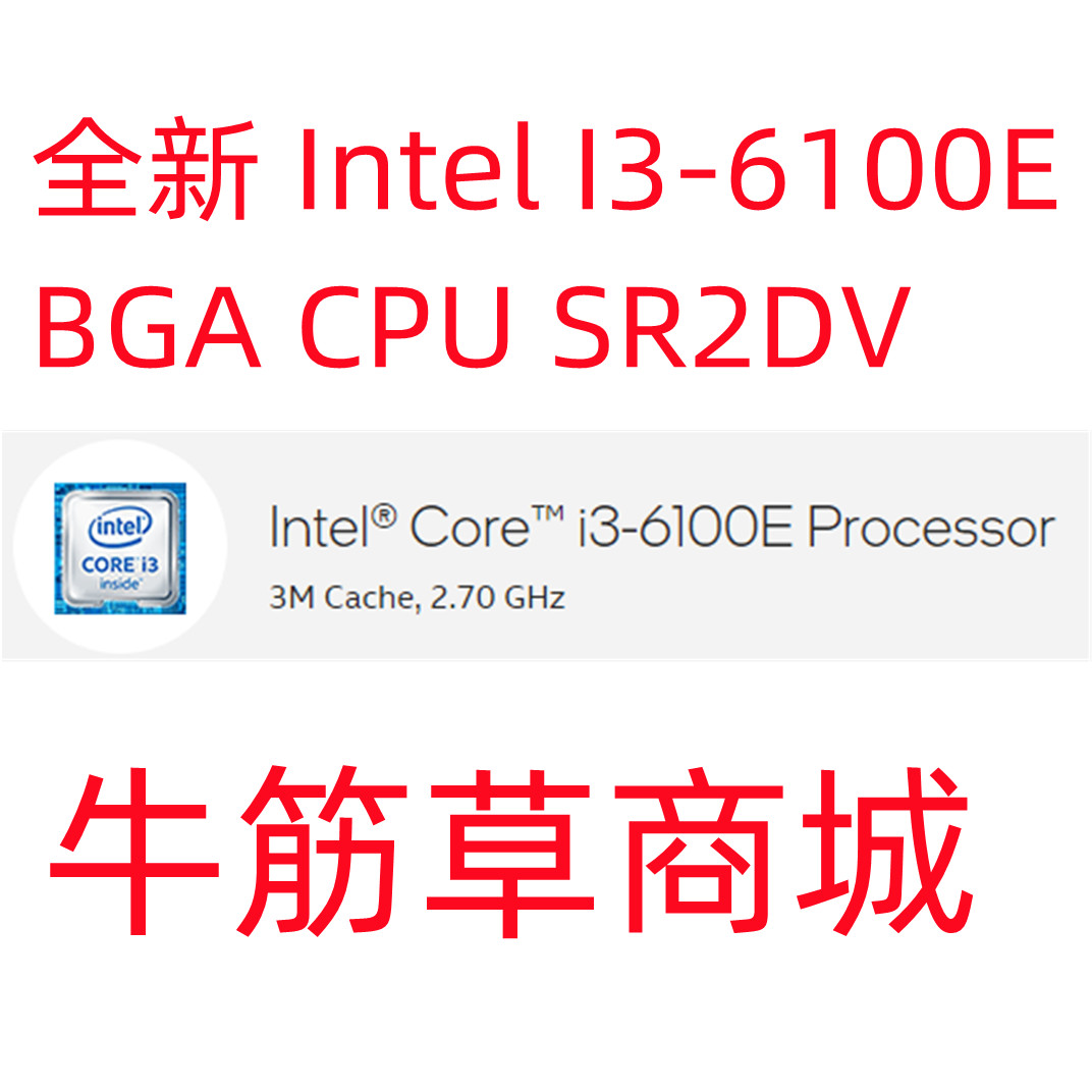 Intel I3-6100E BGA CPU SR2DV 2.4