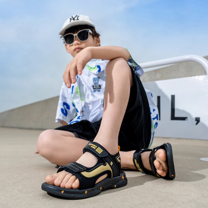 203款夏季男童凉鞋软底露趾
