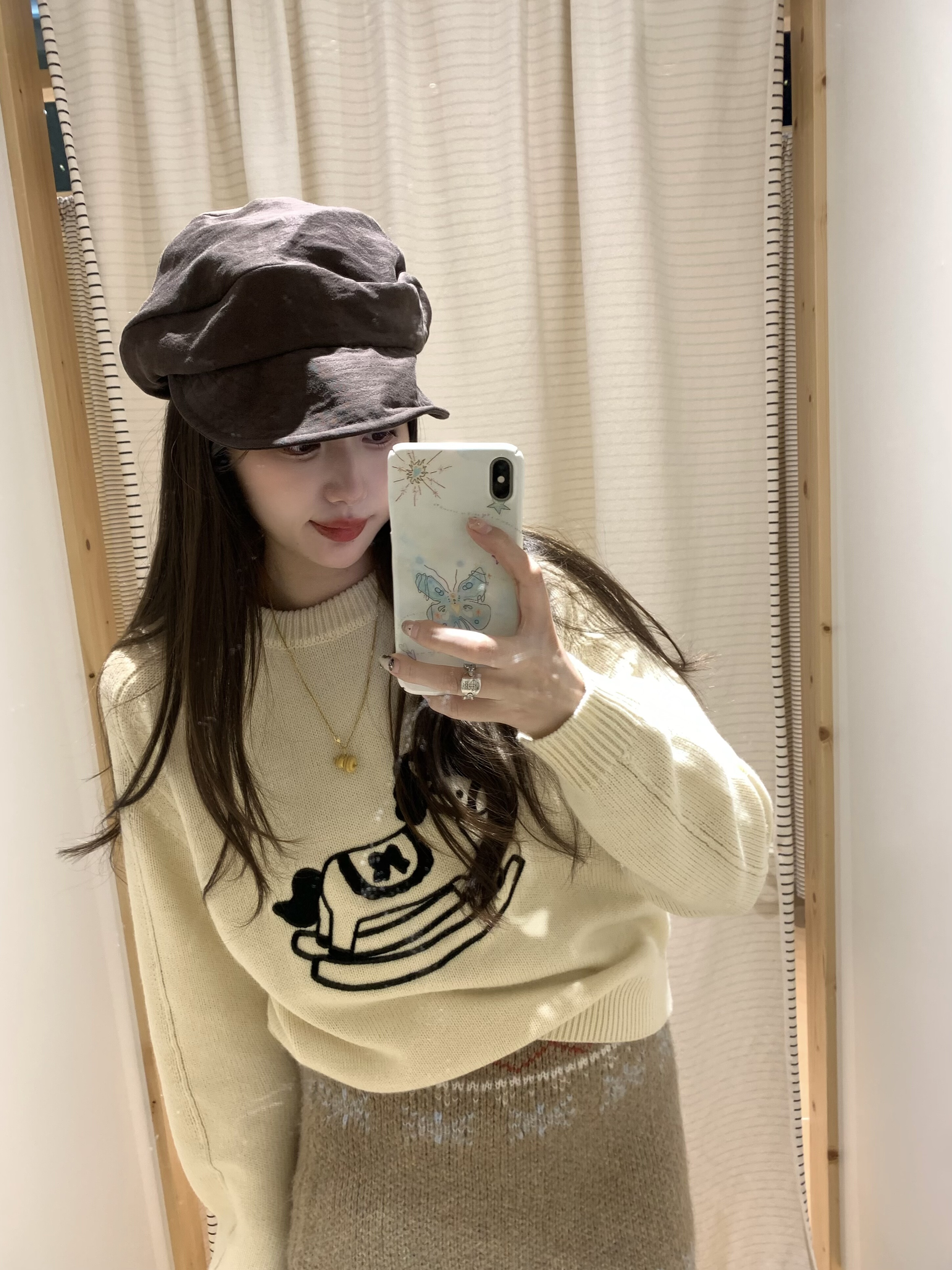 PINKMOON/ 小马新年毛衣 羊毛奶杏色百搭上衣,女装/女士精品,毛衣,淘宝优惠券,粉丝福利购,淘宝优惠卷