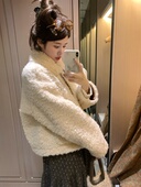 羊羔毛外套女冬季 PINKMOON 冬日暖阳 毛茸茸加厚保暖皮毛一体上衣