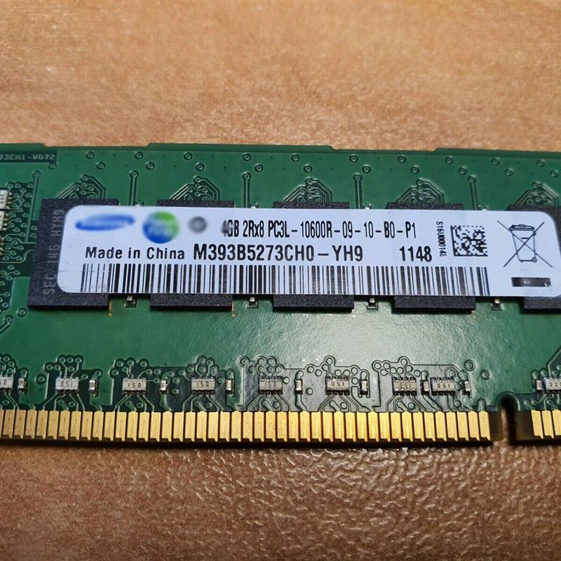 议价三星4G 2RX8 PC3L-10600R 1333 DDR3L REG内存M393B5273CH0-Y