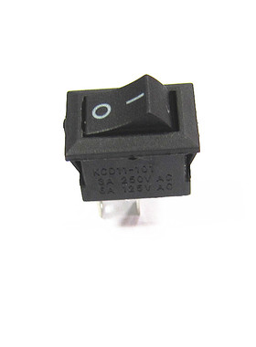 10*15mm黑色船型开关 小电源开关2档2脚微型开关KCD11 3A/250V