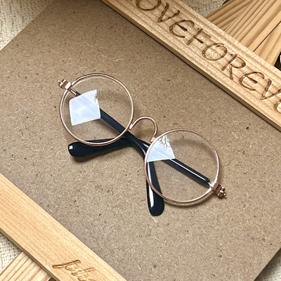 现货20cm眼镜熊呆呆棉花娃娃通用配饰