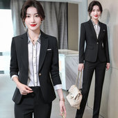 西服 珠宝美容院工装 酒店前台服务员工作服女秋冬时尚 气质职业套装