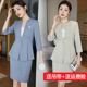 正装 高级感职业套装 圆领西装 气质女神范中袖 珠宝店工作服 女春夏季
