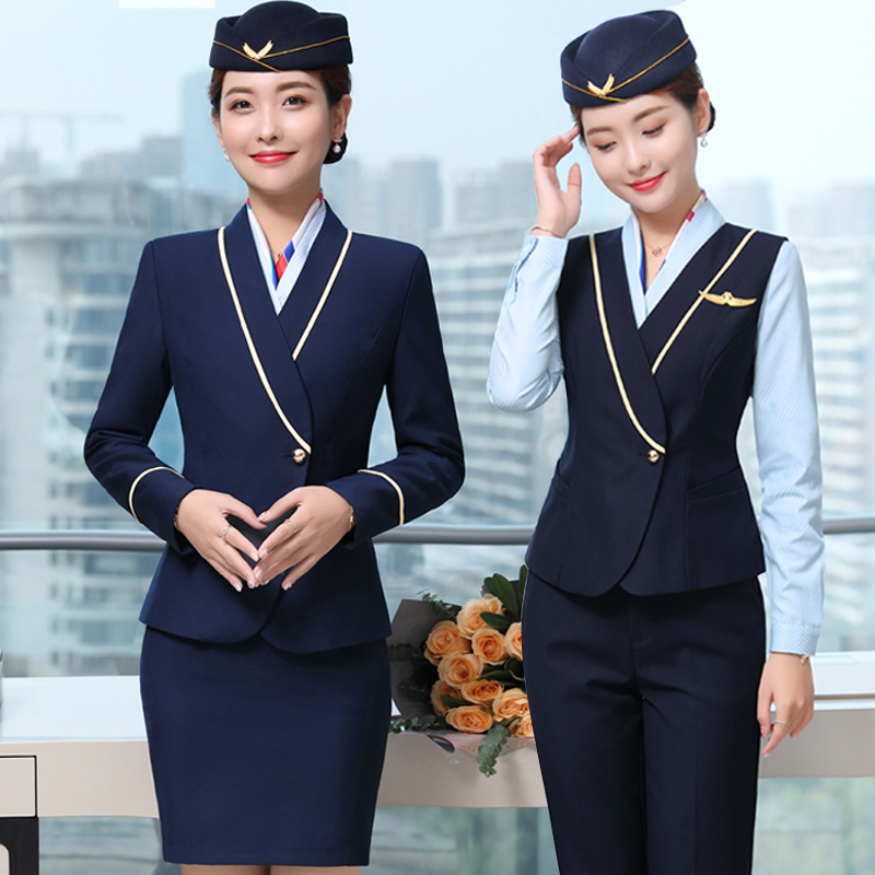 高铁乘务员酒店美容师空姐制服