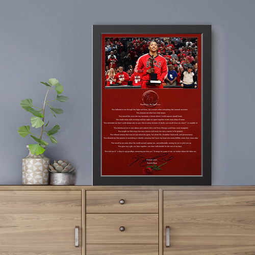 罗斯篮球海报装饰画挂画