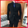 Phù hợp với nam phiên bản Hàn Quốc của xu hướng đẹp trai của gió Anh bình thường đám cưới chú rể kinh doanh phù hợp với mỏng - Suit phù hợp đồ vest
