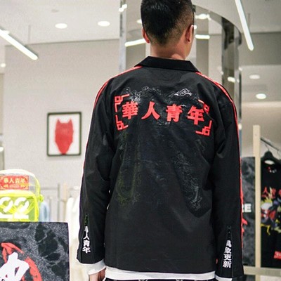 华人青年唐装夹克国潮